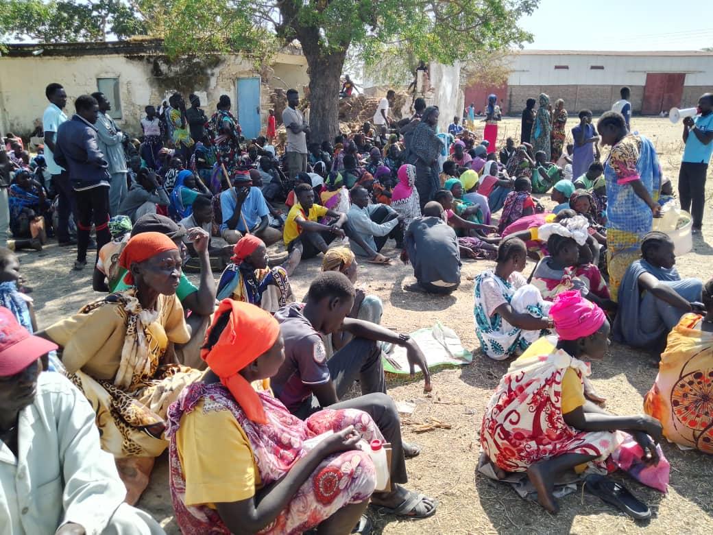 Newly displaced persons at UNMISS based in Kodok Town, Fashoda County Upper Nile State