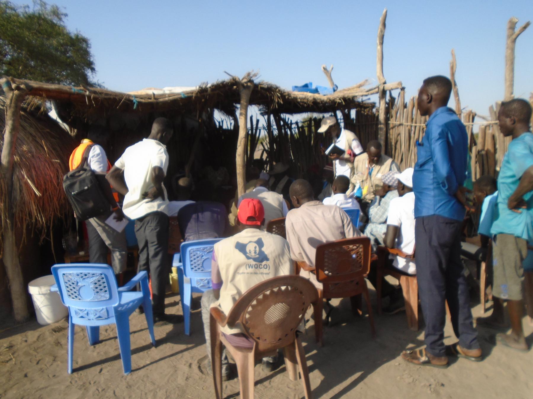 Partners meeting with the local authorities in the affected areas prior to  the kick off of the assessment 